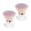 Outanaya 2pcs Nail Dust Brush Small Nail Brush for Cleaning Makeup Manicure Pedicure Tools Soft Bristles view 1