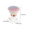 Outanaya 2pcs Nail Dust Brush Small Nail Brush for Cleaning Makeup Manicure Pedicure Tools Soft Bristles view 2