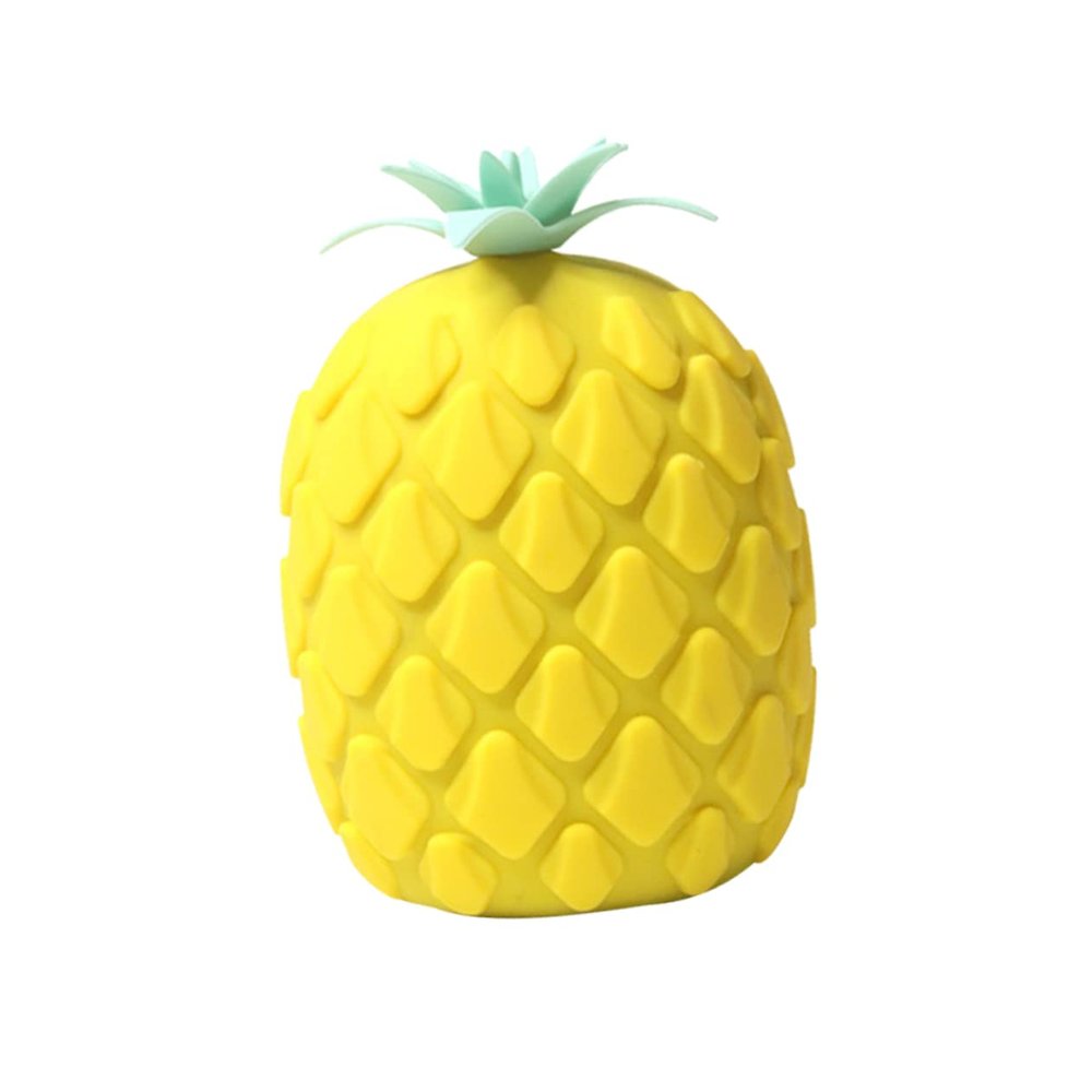 TOGEVAL 1pc Exfoliating Body Scrubber Brush Bath Brush Silicone Shower for Family Bathing Scrubber Pineapple Shape Massage Tool