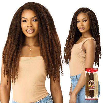 Outre X-Pression Twisted Up - Swicy Afro Twist 18" 3X (1 Pack, STRAWBERRY BLONDE 27 + LIGHT AUBURN 30 + PLATINUM BLONDE 613)