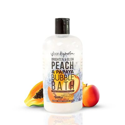 Urban Hydration Peach & Papaya Bubble Bath Foaming Bubble Bath for Relaxation & Glowing Skin, Enriched with Vitamins A & E, Gentle for All Skin Types, Ideal for Men and Women 16.9 Oz