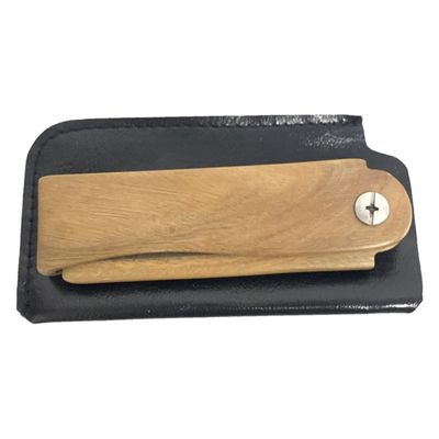 ARTSEWPLY 1set Folding Wooden Beard Comb with Case Portable Pocket Comb for Travel Home Use Multi-function Beard Styling Tool Lightweight Design