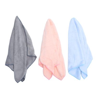 GLEAVI 3pcs Coral Fleece Absorbent Face Towels Quick Dry Washcloths Colors for Comfortable Everyday Use for Home and Special Occasions
