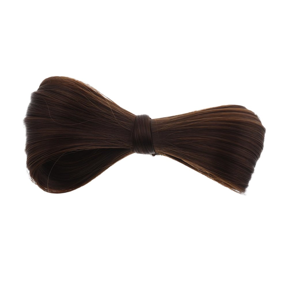 Beavorty Hair Bun Wig with Butterfly Bow Soft and Updo Hairpiece for Women Traditional Chinese Style for Parties and Events Easy to Style Cold