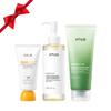 Anua After sun care trio set, Heartleaf Cleansing Foam+ Zero-Cast Moisturizing Finish Sunscreen, Heartleaf Pore Control Cleansing Oil, Face wash, Oil Cleanser, Facial sunscreen, Korean skincare set view 1