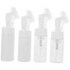 PartyKindom 4pcs Facial Cleansing Brush with Bubble Bottle Deep Cleansing Massage Brush for Face Nose Care Includes Dispenser Bottles Design view 1