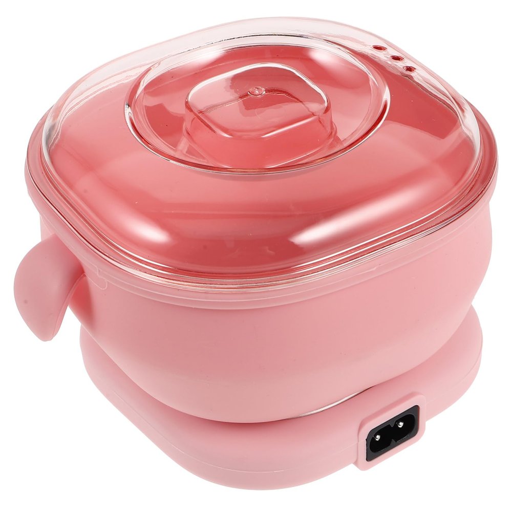 Beaupretty Portable Foldable Wax Warmer Silicone Wax Pot for Quick Hair Removal for Home and Travel Use Nonstick Design for Easy Cleaning and Convenient Waxing