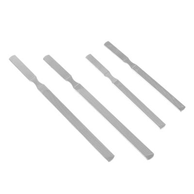 Baluue 4pcs Stainless Steel Nail Files Nail Care Tools for Sanding and Polishing