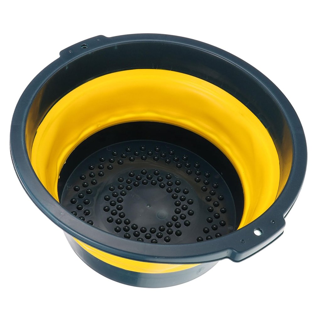 Baluue 1pc Basin Collapsible Wash Basin for Camping Easy to Carry Save Space Material