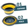 Baluue 1pc Basin Collapsible Wash Basin for Camping Easy to Carry Save Space Material view 2