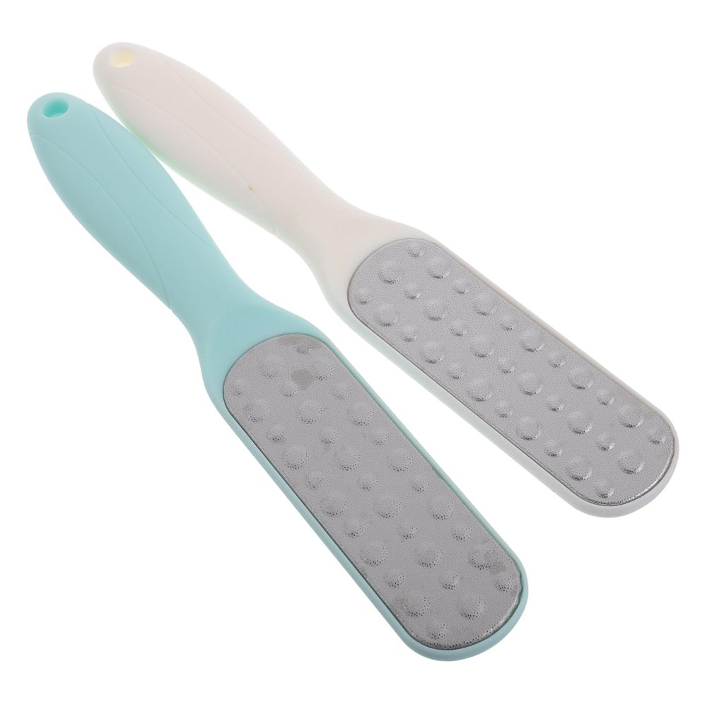 Beavorty 2pcs Foot Scraper Set Manual Callus Remover and Dead Skin File Dual-Sided Pedicure Tool for Home Use Suitable for Wet/Dry Feet