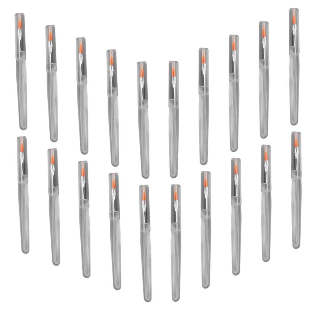 ARTSEWPLY 20PCS Portable Lip Brush Set Crystal Handles 10.5cm Makeup Applicators for Lipstick and Eyeshadow for Women Makeup Enthusiasts