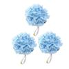 ARTSEWPLY 3pcs Bath Mesh Poufs Exfoliating Shower Scrubber for Gentle Skin Care Lace Bath Sponge for All Ages for Family and Friends view 1