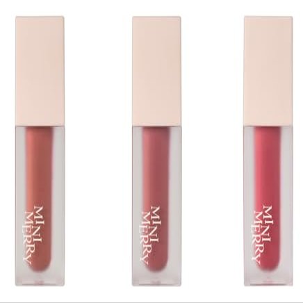 LAENITA MINIMERRY Velvet Blending Tint - Korean Matte Liquid Lipstick, Blur & Fudge Finish, Weightless Longwear Lip Stain for Soft Gradient Look, 5 g / 0.17 oz., (03 RASPBERRY)