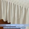 Blue,70 * 150cm,LDLCYCN Solid Color Massage Table Skirt Soft Skin-Friendly Spa Bed Cover Quilted Massage Fitted Sheet Lash Table Bed Skirt for Beauty Salon Body Physiotherapy Washable view 4