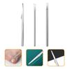 Baluue Professional Foot Care Kit 3-Piece Stainless Steel Pedicure Tools for Ingrown Toenail and Cuticle Removal Multi-functional Dead Skin Scraper Set for Men and Women view 4