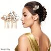 3 pieces Crystal Rhinestone Hair Comb,Bridal Hair Comb, Rhinestone Hair Piece Party Headress for Bride Bridesmaid,Suitable for everyday, wedding, prom view 4