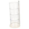 ASAKKURA Rotatable Makeup Sponge Holder 4-Tier White Cosmetic Storage Box Waterproof Cotton Swab Organizer for Bathroom and Vanity Accessories view 1
