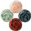 EXQUIMEUBLE Rose Shower Puff Bathing Balls 4pcs Exfoliating Bath Loofahs for Women Soft Mesh Body Scrubber for Relaxing Bathing Experience view 1