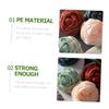 EXQUIMEUBLE Rose Shower Puff Bathing Balls 4pcs Exfoliating Bath Loofahs for Women Soft Mesh Body Scrubber for Relaxing Bathing Experience view 3