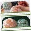 EXQUIMEUBLE Rose Shower Puff Bathing Balls 4pcs Exfoliating Bath Loofahs for Women Soft Mesh Body Scrubber for Relaxing Bathing Experience view 4