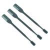 Manual Nose Hair Trimmer Dual Head Safety Protected 360 Rotating Cleaning Ergonomic Design for Men Women Travel Home Use 6cr13 Stainless Steel Dark Green 3pcs view 2