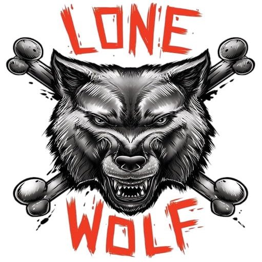 #034Bgr#034 Temporary Tattoo Lone Wolf Amp Crossbones Usa Made