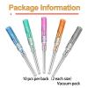 Catheter Piercing Needles - 50pcs Mixed Disposable Body Piercing Needles IV Catheter Needles Hollow Needles for Ear Nose Navel Nipple Piercing Kit Piercing Supplies view 3