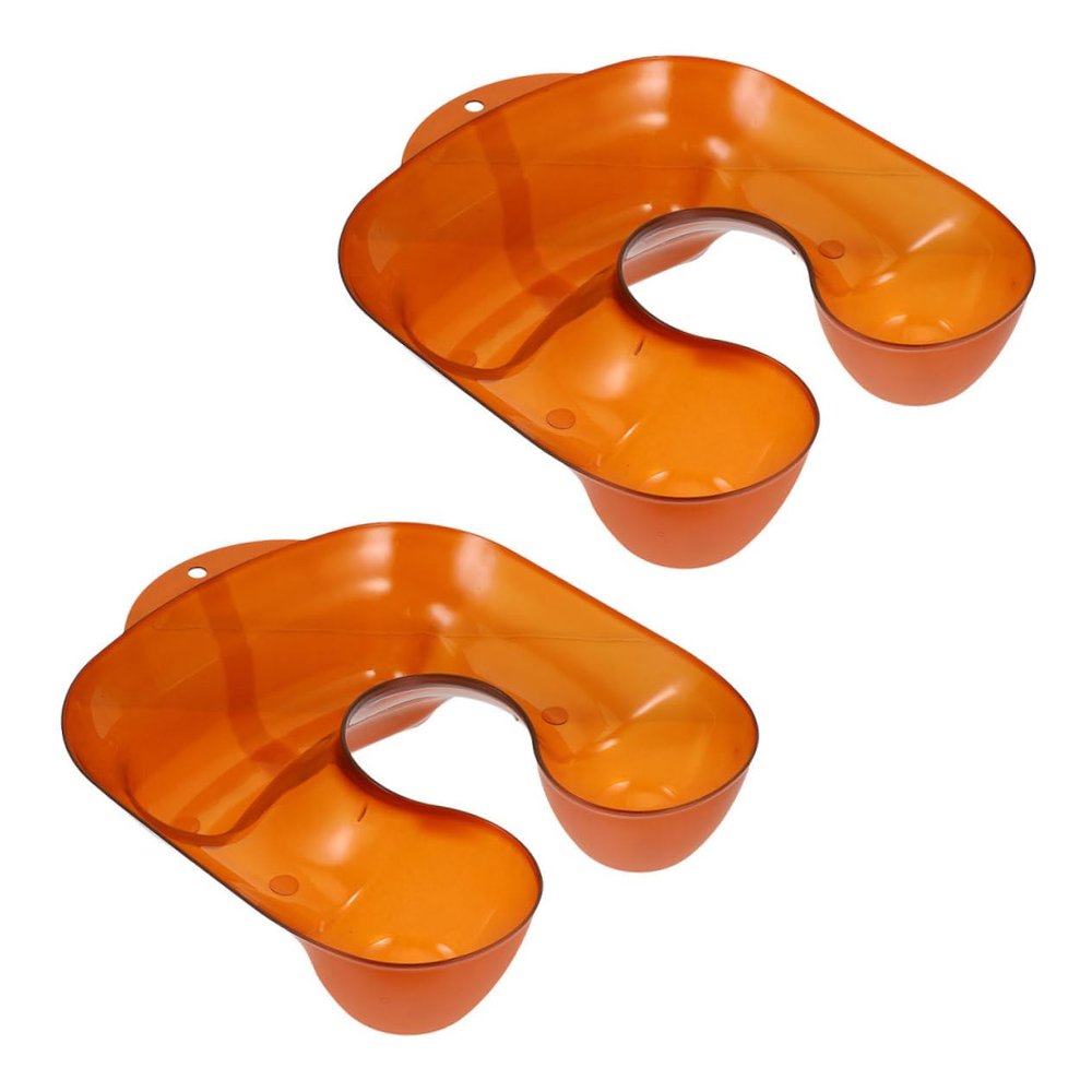 EXQUIMEUBLE 2pcs Hair Neck Tray Multi-functional Protector for Hairdressing Coloring Perming and Washing and Easy to Clean for Salon and Home Use