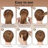 40 Elastic Invisible Hairnets Blonde Hair Nets for Buns, Ballet Bun Hair Net for Girls and Women view 3