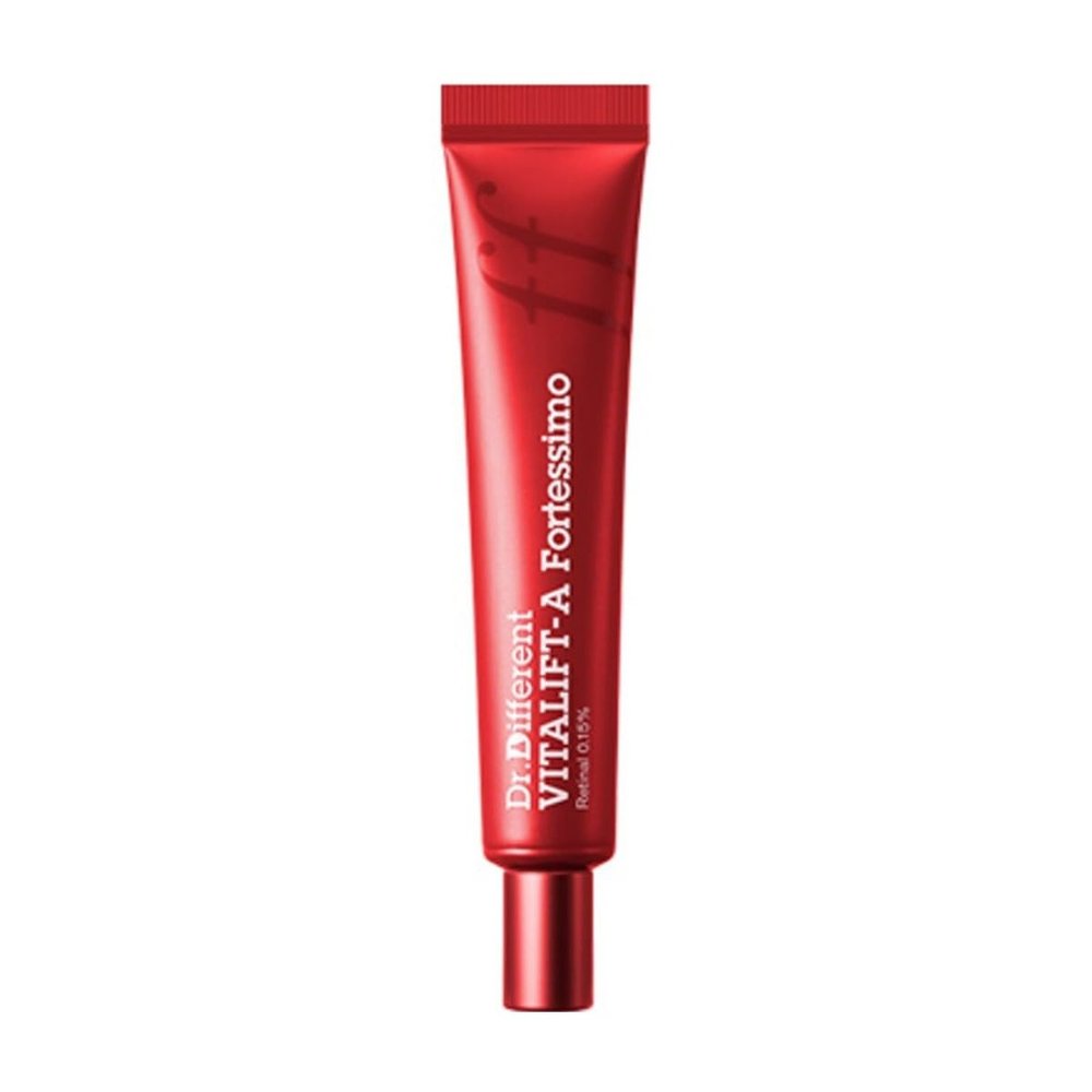 Dr.Different VITALIFT-A Fortessimo Retinal 0.15% - Clinical Grade Anti-Aging Cream for Wrinkle Reduction, Elasticity, Hydration, Lifting with Vita A, K-Skincare made by Korean Dermatologist, 1.06oz