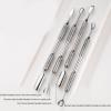 Cuticle Pusher Double-Headed Cuticle Pusher Stainless Steel Polishs Remover Manicures Tool For Fingernails Toenails view 3