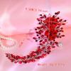 MaxxCloud Crystal Leaf & Flower Headband,Bridal Hair Accessories for Women,Rhinestone Hairband for Galas,Wedding,Party view 2