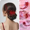 MaxxCloud Crystal Leaf & Flower Headband,Bridal Hair Accessories for Women,Rhinestone Hairband for Galas,Wedding,Party view 3