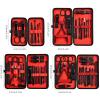 7/12/20/24pcs 1 Classic Black-Red Manicure Pedicure Set Travel-Ready Nail Care Precision Clippers Cutters(12Pcs black-red) view 3