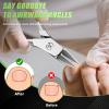 Ingrown Toenail Clippers for Seniors Thick Toenails, Straight Nail Clipper for Men, Heavy Duty Toe Nail Clippers for Thick Nails with Long Handle, Ultra Sharp Stainless Steel Fingernail Clippers view 2