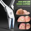 Ingrown Toenail Clippers for Seniors Thick Toenails, Straight Nail Clipper for Men, Heavy Duty Toe Nail Clippers for Thick Nails with Long Handle, Ultra Sharp Stainless Steel Fingernail Clippers view 4