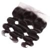 13x4 Lace Frontal Closure Body Wave 18 Inch Lace Frontal Ear to Ear Pre Plucked HD Lace Frontal Human Hair 100% Unprocessed 150% Density Brazilian Virgin Human Hair Natural Black view 2