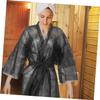 Beavorty 5pcs Disposable Spa Robes for Women Soft Nonwoven Gowns for Sauna and Steam Treatments for Salon Use and Multiple Users Convenient Single-use Bath Wraps view 4