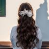 MaxxCloud Elegant White Wavy Floral Rhinestone Hair Clip,Crystal Hairpin,Headpiece for Weddings,Proms,and Evening Events view 4