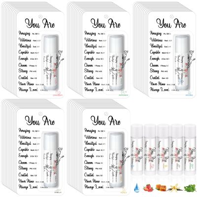 100 Pack Christmas Christian Gifts Bulk for Women Men Religious Lip Balms Bulk Church Party Favors Christmas Party Gifts Stocking Stuffers Bible Verse Study Supplies for Employee Staff Coworkers