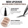 Boobeen Liquid Microblading Eyebrow Pencils, Waterproof Eyebrow Pen for Natural Brow, Long-Lasting Precision Brow-Fection Pen for All-Day, for Women Girls Makeup view 3