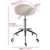 Adjustable Height Saddle Stool, Rolling Chair Age Clinic, Bar, Spa Salon 360 Swivel Office Chair with Wide Thick Seat Padding (Green) (Beige) view 2