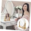 HONMEET Women Makeup Mirror Swivel Vanity Tabletop Design Durable Material Compact for Bedroom Bathroom Use Any Occasion view 2