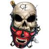 #034Best Of Skulls#034 Temporary Tattoo Samurai Skull In Mask W/Katana view 1