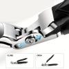 1Pcs Professional Nail Clippers for Seniors Wide Jaw Angled Head Stainless Steel Fingernail Toenail Cutter with Catcher view 4