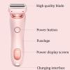 Gqudyi 2025 New 2-in-1 Women's Body Shaver,Double Head Dual Purpose Hair Trimmer,Rechargeable Electric Shaver for Women,Detachable Adapter with Display Screen,for Men and Women Shaving(Color:Pink) view 2