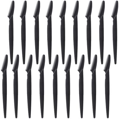 18Pcs Black Eyebrow Razor Multipurpose Exfoliating Dermaplaning Tool Trimming and Shaving Grooming Face Razor and Eyebrow Shaper for Women