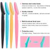 18Pcs Black Eyebrow Razor Multipurpose Exfoliating Dermaplaning Tool Trimming and Shaving Grooming Face Razor and Eyebrow Shaper for Women view 4