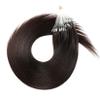 Micro Loop Hair Extensions Natural Black Soft Silky Straight Real Hair Micro Ring Human Hair Extensions Fish Line Micro Bead Hair Extension 50G 100 Strands,16inch view 2